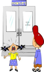 upset kid over dentist