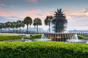 Pineapple Fountain at Waterfront Park