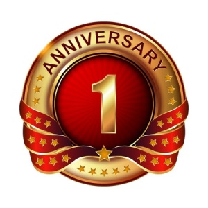 one year anniversary badge